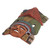 Hand Painted Ceramic Mayan Wall Mask from Mexico 'Mayan Pyramid'