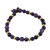 Amethyst and Brass Beaded Bracelet from Thailand 'Beautiful Thai in Purple'