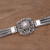 925 Silver and Cultured Pearl Balinese Floral Bracelet 'Floral Nobility'
