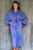 Handcrafted Purple Batik Rayon Robe from Indonesia 'Purple Mist'