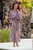 Sienna Purple Floral Batik on Rayon Long Robe from Indonesia 'Floral Mansion'