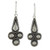 Handmade Karen Hill Tribe Silver Dangle Earrings 'Karen Grace'