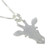 Modern Sterling Silver Giraffe Face Pendant Necklace 'Adorable Giraffe'