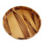 Artisan Crafted Natural Wood Serving Bowl from Thailand 'Harmonious Nature'