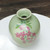 Hand Crafted Celadon Ceramic Floral Vase from Thailand 'Round Garden'