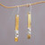 925 Sterling Silver Accent Brass Dangle Earrings from Bali 'Island Journey'