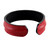 Hand Crafted Unisex Red Leather Cuff Bracelet from Thailand 'Simply Red'