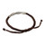 Karen Silver Wristband Bracelet in Brown from Thailand 'Karen Twist in Brown'