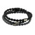 Karen Silver Braided Wrap Bracelet from Thailand 'Midnight Hour'