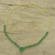 22k Gold Plated Green Onyx Pendant Necklace from India 'Green Garland'