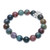 Beaded Agate and Karen Silver Bracelet from Thailand 'Intersection'