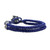 Karen Silver Rose Wristband Bracelet in Blue from Thailand 'Rosy Karen in Blue'