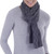 Alpaca Blend Scarf in Dolphin Grey and Slate from Peru 'Mountain Scent in Grey'