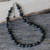 Onyx and Hematite Beaded Necklace from Thailand 'Dark Cosmos'