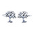 Handcrafted Sterling Silver Tree Ear Cuffs from Thailand 'Eternal Trees'