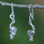 Clef Note Sterling Silver Music-themed Handmade Earrings 'Melody in Me'