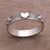 Sterling Silver Heart and Paw Print Ring from Bali 'Paws for Love'