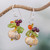 Thai Jasper and Cultured Pearl Dangle Earrings 'Exotic Cluster'