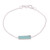 Chalcedony and Sterling Silver Bracelet from India 'Elegant Prism'