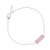 Rose Quartz and 925 Silver Pendant Bracelet from India 'Elegant Prism'