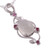 Moonstone and Ruby Sterling Silver Pendant Necklace 'Moonlight Revel'