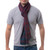 Men's Alpaca Blend Scarf in Teal and Cherry from Peru 'Diamond Sophistication'