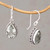 Prasiolite and Silver Teardrop Dangle Earrings from Bali 'Sparkling Spring'