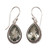 Prasiolite and Silver Teardrop Dangle Earrings from Bali 'Sparkling Spring'