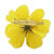 Natural Cosmos Flower Brooch in Goldenrod from Thailand 'Blooming Cosmos in Goldenrod'