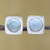 Larimar and Sterling Silver Button Earrings from India 'Encompass'