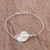 Handcrafted Cultured Pearl Pendant Bracelet from Mexico 'Purity and Elegance'