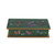 Reverse Painted Glass Butterfly Decorative Box in Emerald 'Butterfly Jubilee in Emerald'