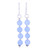 Quartz Dangle Earrings in Sky Blue from India 'Happy Delight in Sky Blue'