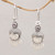 Amethyst and Cultured Pearl Dangle Earrings from Bali 'Sunshine Princes'