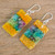 Colorful Recycled CD Dangle Earrings from Guatemala 'Celebrate Creativity'