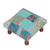 Fair Trade Embellished Ottoman Foot Stool from India 'Rajasthani Patchwork'