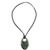 Adjustable Jade Pendant Necklace from Guatemala 'Mayan Ellipse'