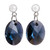 Blue Swarovski Crystal Handcrafted Earrings in 925 Silver 'Caribbean Mist'