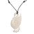 Handcrafted Bone Swan Pendant Necklace from Bali 'Noble Swan'