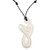 Handcrafted Heart-Shaped Bone Pendant Necklace from Bali 'Untouched Heart'
