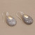 Ornately Detailed 18k Gold and Sterling Silver Earrings 'Infinite Sunshine'