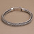 Sterling Silver Naga Chain Bracelet from Bali 'Bold Shine'