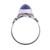 Lapis Lazuli and Sterling Silver Cocktail Ring from India 'Infinity Eye'