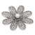 Handmade 925 Sterling Silver Cultured Pearl Floral Brooch 'Starlight Flower'