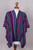 Peruvian Multicolored Acrylic and Alpaca Blend Ruana Kimono 'Peruvian Rainbow'