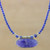 Quartz and Lapis Lazuli Pendant Necklace from Thailand 'Shades of Blue'