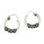Hand Crafted Sterling Silver Hoop Earrings from Thailand 'Thai Flair'