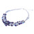 Lapis Lazuli and Cultured Pearl Necklace from Thailand 'Elegant Flora'