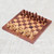 Babul Acacia Haldu Wood Chess Set Convertible Storage Box 'Chess Club'