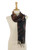 Tie-Dyed Fringed Cotton Wrap Scarf in Brown from Thailand 'Subtle Colors'